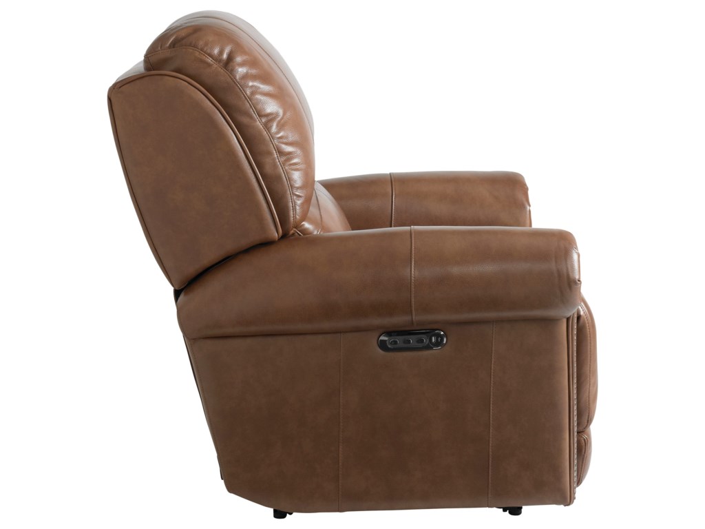 Leather Recliner Olson | Bassett Club Level Rudd Furniture 3511-P9U