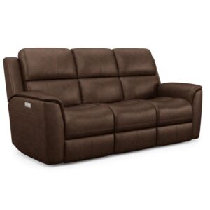1041-62PH 946-71 dark brown option reclining sofa.