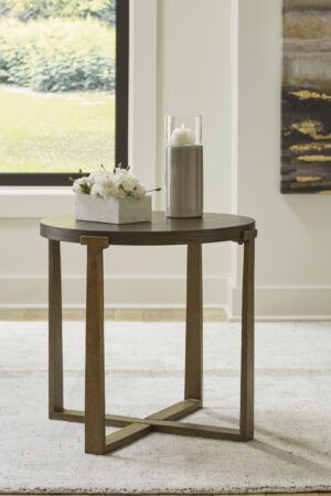 23.5" round end table