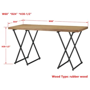 22547-WC Forty West Smith Desk W60*D24*H30.5
