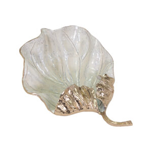 15-753 Import Collection Jaylon Leaf Bowl 17Lx11Wx5.5H