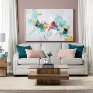 CVTOP3257 Crestview Vibrant Rings Painting 60x40"