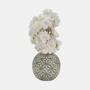 17161-05 Sagebrook, 6" Daisy Vase, Dark Sage
