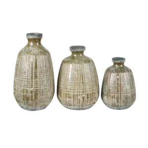 CVVZSA071 Crestview Miller Textured Vase (Set OF 3)