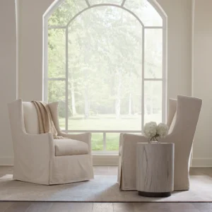 Ellory-Slip-007 Rowe Slipcover Swivel Fabric Glider Chair