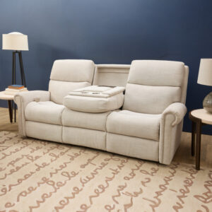 S2872-63L 057-80 Flexsteel Power Reclining Sofa with Flip Down Console