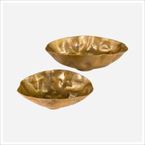 16-889 Import Collection Luanda Gold Metal Bowls (Set of 2)