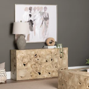 CVFDR1244 Crestview Natural Teak Jackson Console 60x14x30"