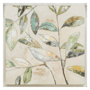 EV70439 40x40" Lambeth Acrylic Frame Handpainted Wall Art