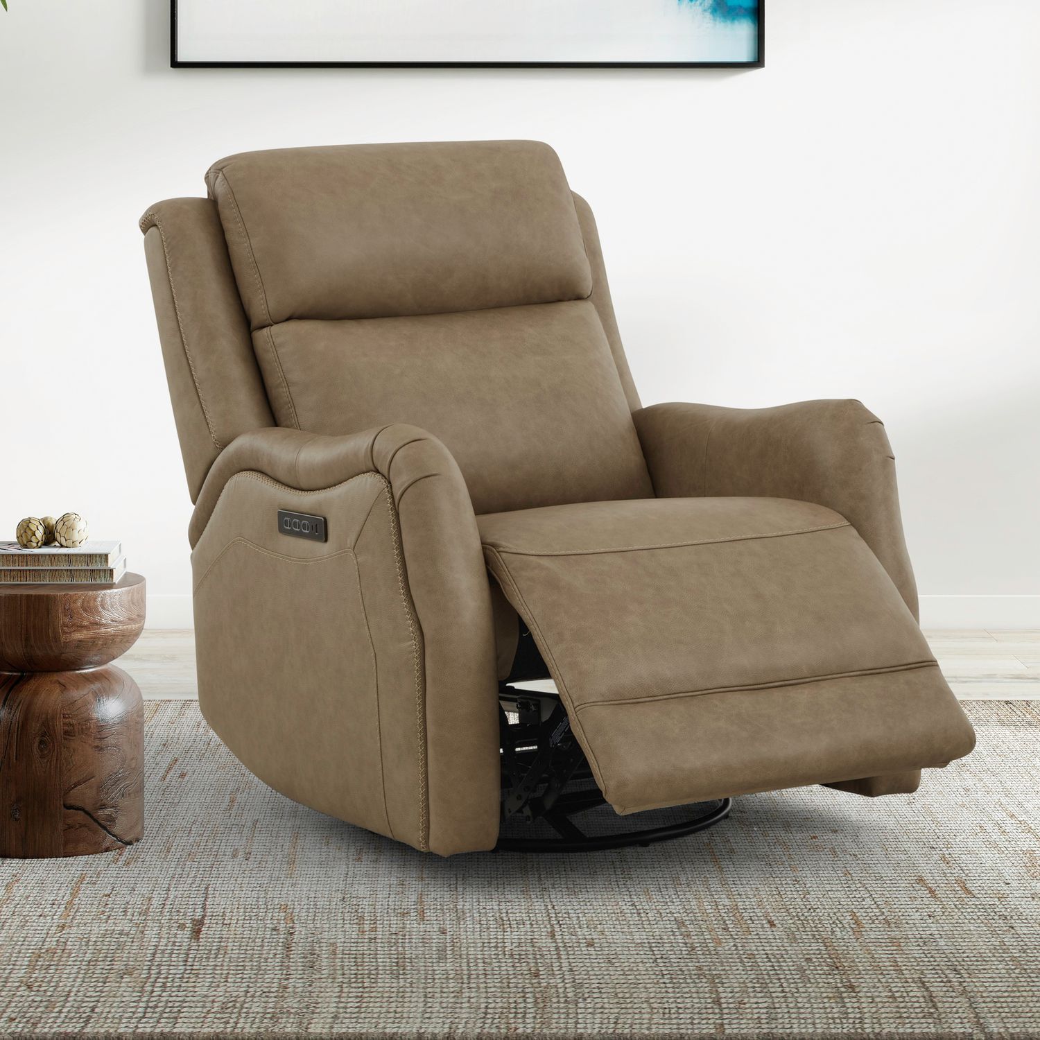 15TP-13P Liberty Sintra Taupe Leather Power Recliner
