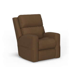Q3805-55L-32572 Flexsteel Score Leather Power Lift Recliner with Power Headrest & Lumbar
