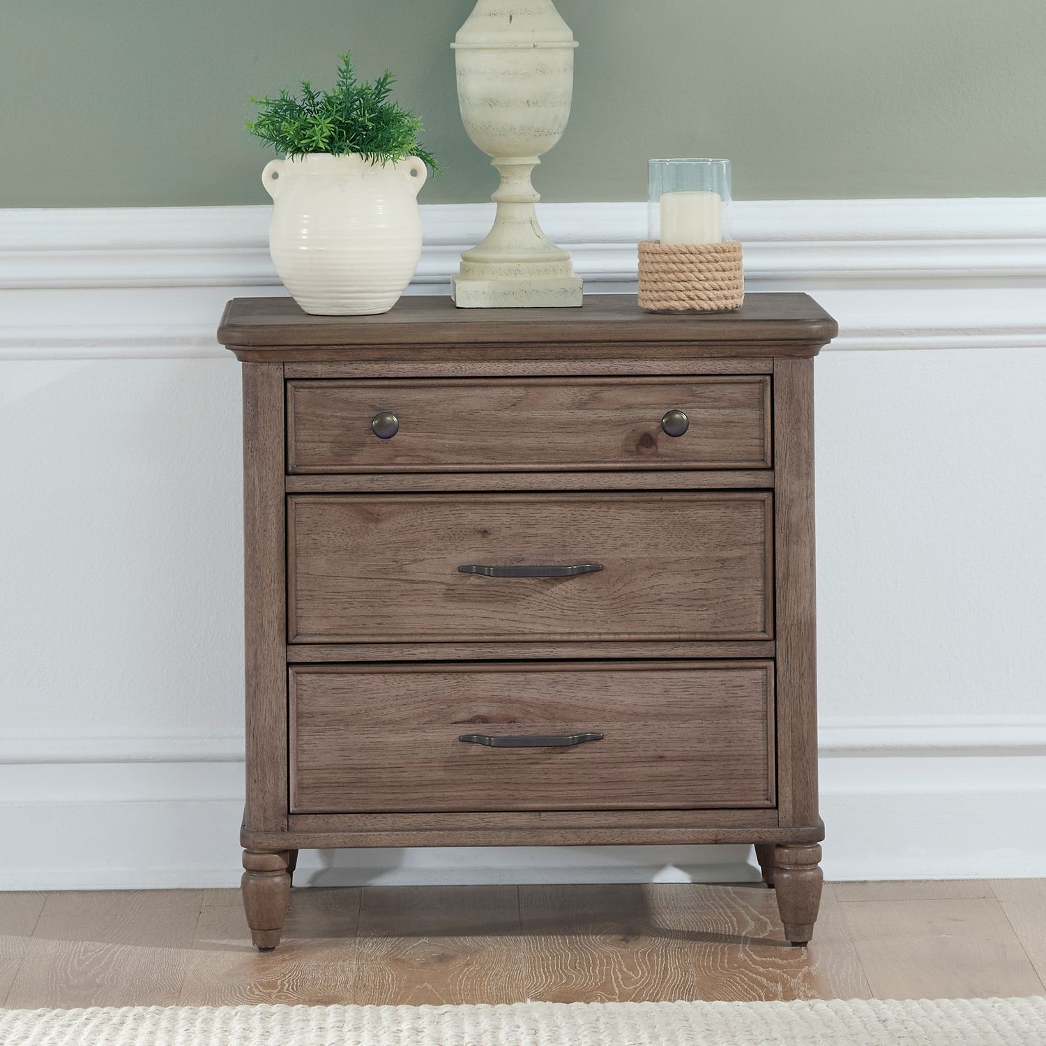 866-BR13/14/90/31/51/61 Liberty Hickory Grove Queen Panel Bed w Dresser+Mirror+Nightstand