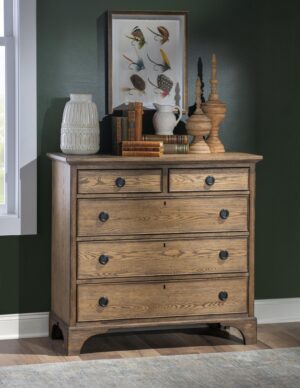 CLH4010-2000 Legacy Classic 5-Drawer Accent Chest 40x18x38" - Barnwood Oak