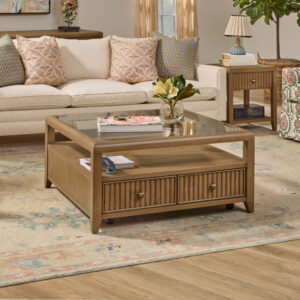 W1018-0321 Flexsteel Square Coffee Table - Driftwood Finish