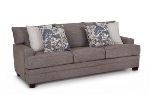 87040 3608-12 Franklin Lakeland Brown Fabric 90" Sofa