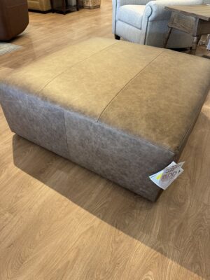 1406-4444L 7237-18 Bassett 44" Square Ottoman - Leather