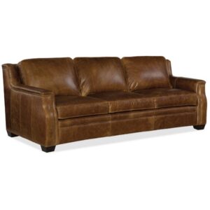 SS519-03-087 Hooker Yates 92.5" Leather Sofa