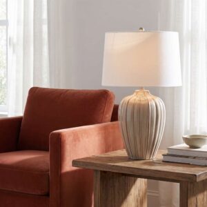 L4598T BMC Camilo Beige Ceramic Table Lamp