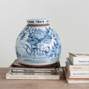 DF6958 Creative Co-Op Decorative Stoneware Ginger Jar 11"