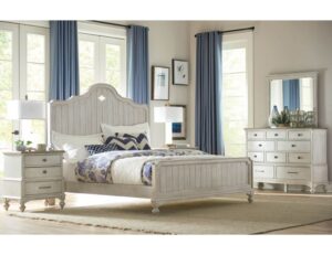 750-306307/R42/131/050 American Drew King Laurel Bed + Cotswold Dresser + Mirror + Moray Night Stand